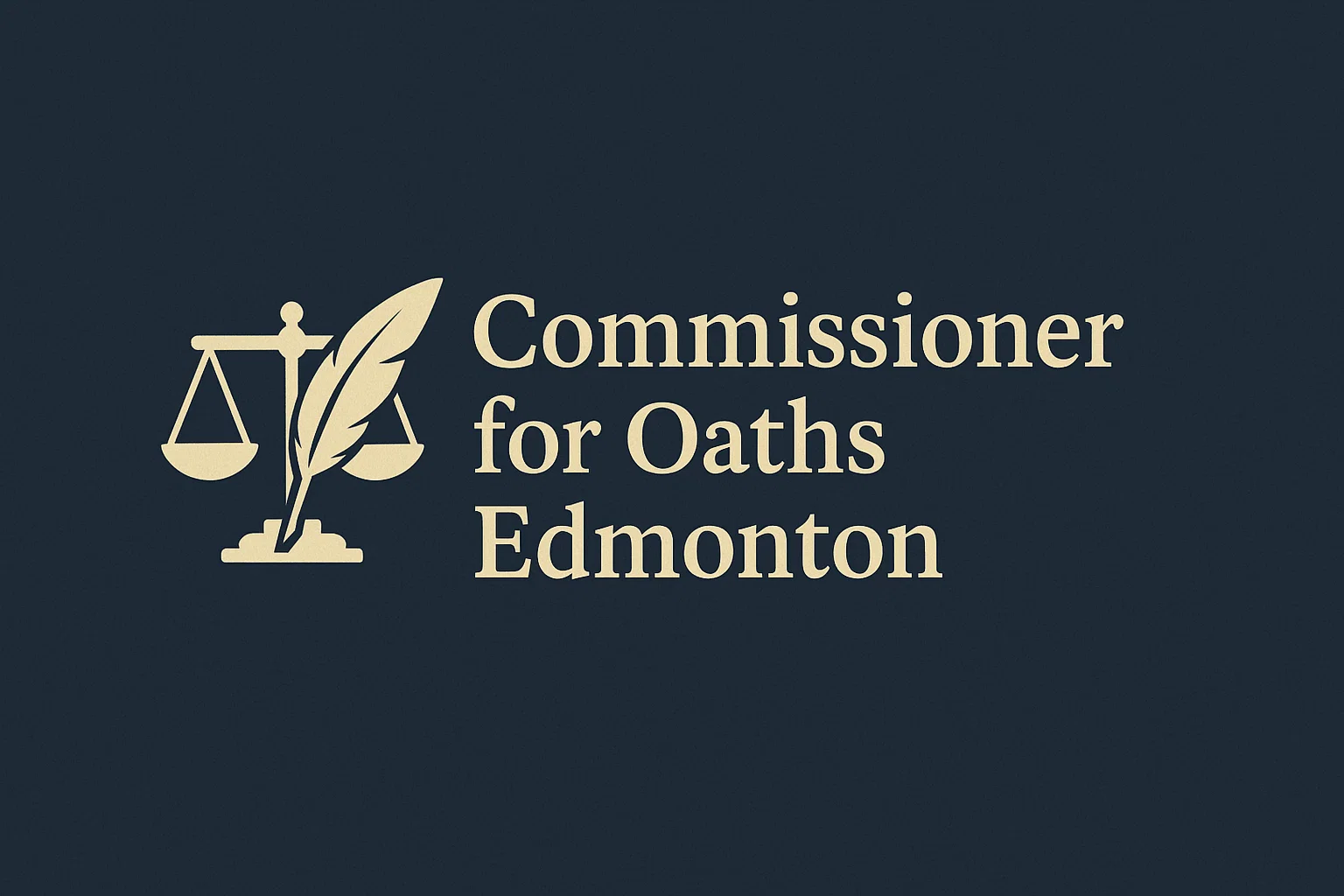 Logo of commissioner for oaths edmonton