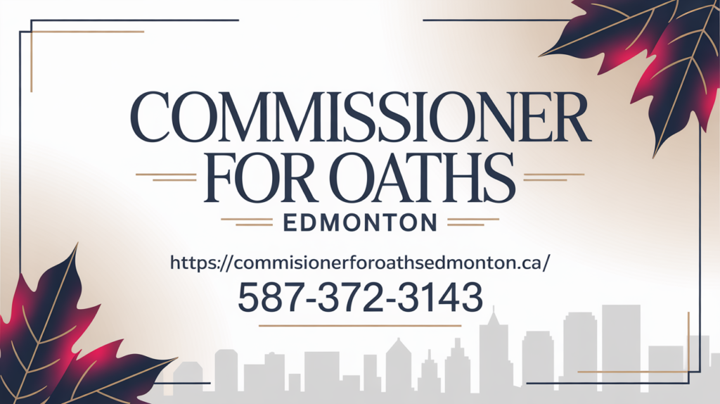 Best commissioner for oaths in edmonton, alberta