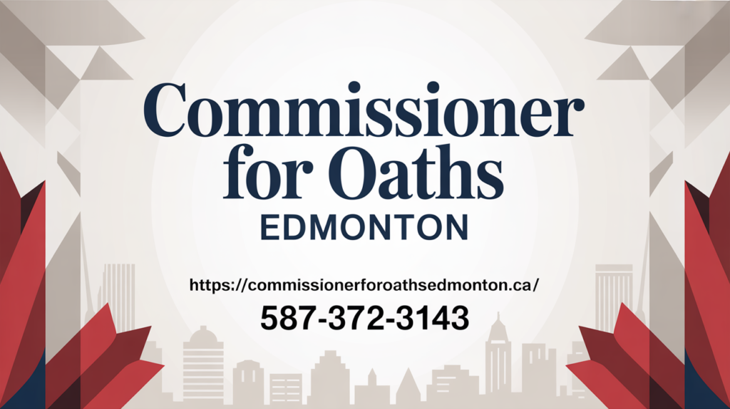 10 Documents Requiring a Commissioner for Oath in Edmonton