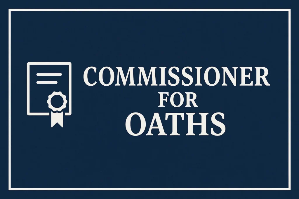 What Does a Commissioner for Oaths Do in Edmonton?