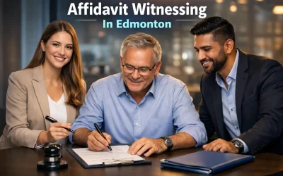 How to find someone to witness an affidavit in edmonton